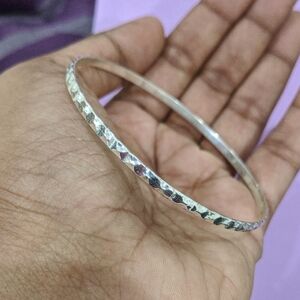 Elegant Silver Bangle Bracelet
